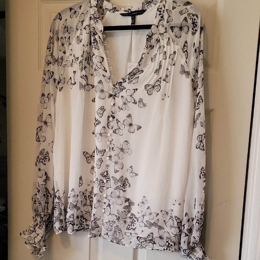 Butterfly Print Women's Top